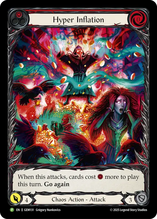 Hyper Inflation — GEM Pack 4 Flesh and Blood card by Grégory Nunkovics