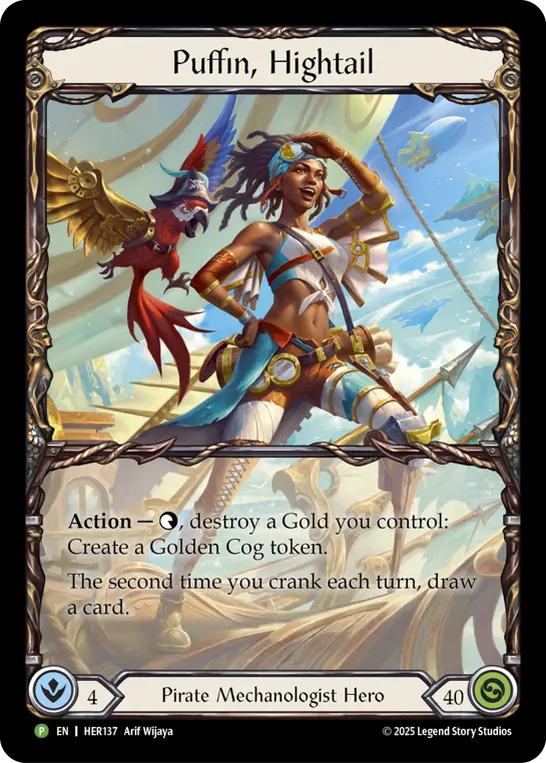 Puffin, Hightail - HER137 — Flesh and Blood: Promo Cards Flesh and Blood card by Arif Wijaya