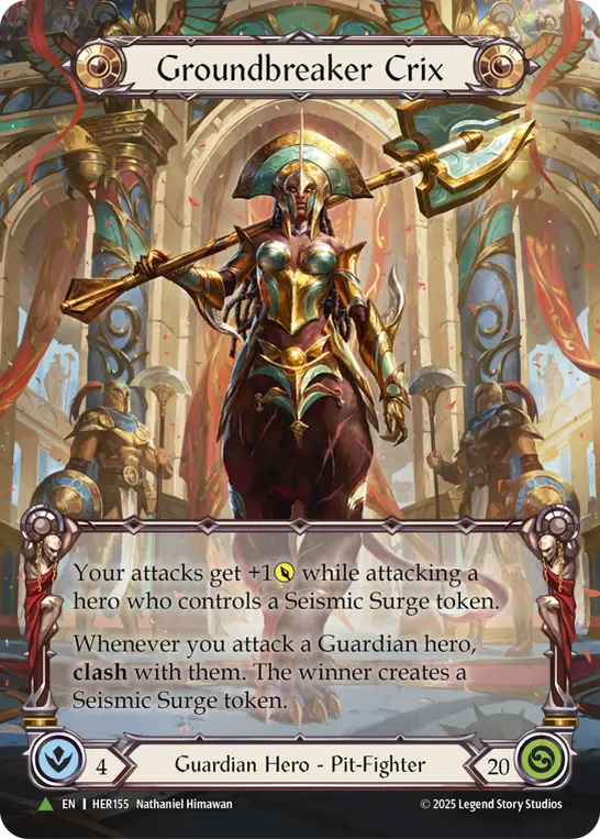 Groundbreaker Crix - HER155 — Flesh and Blood: Promo Cards