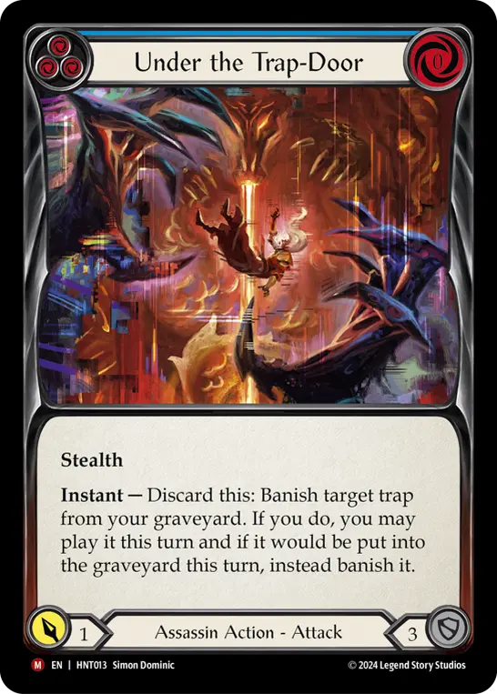 Under the Trap-Door — The Hunted Flesh and Blood card by Simon Dominic