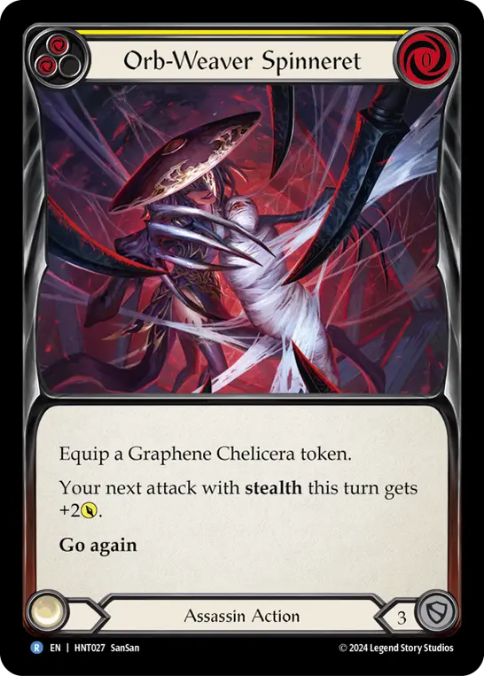 Orb-Weaver Spinneret (Yellow) — The Hunted Flesh and Blood card by SanSan