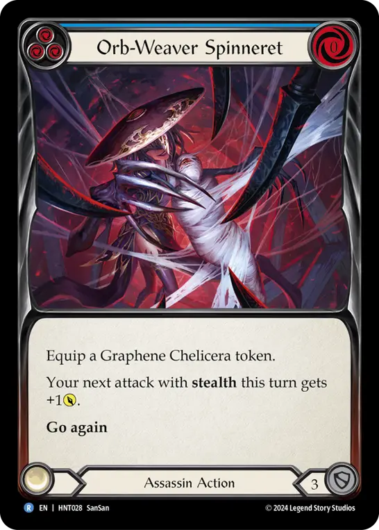 Orb-Weaver Spinneret (Blue) — The Hunted Flesh and Blood card by SanSan