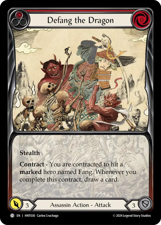 Defang the Dragon — The Hunted Flesh and Blood card by Carlos Cruchaga