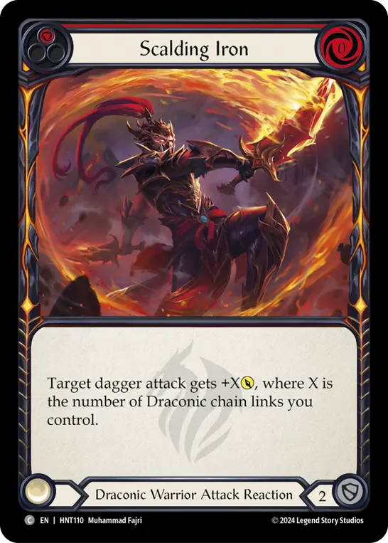Scalding Iron (Red) — The Hunted Flesh and Blood card by Muhammad Fajri