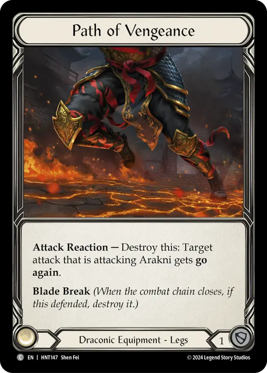 Path of Vengeance — The Hunted Flesh and Blood card by Shen Fei