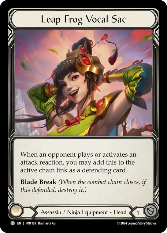 Leap Frog Vocal Sac — The Hunted Flesh and Blood card by Bramasta Aji