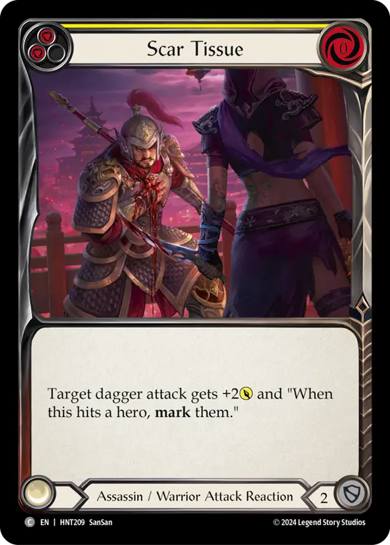 Scar Tissue (Yellow) — The Hunted Flesh and Blood card by SanSan