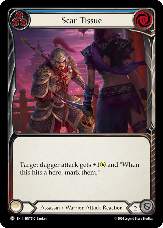 Scar Tissue (Blue) — The Hunted Flesh and Blood card by SanSan