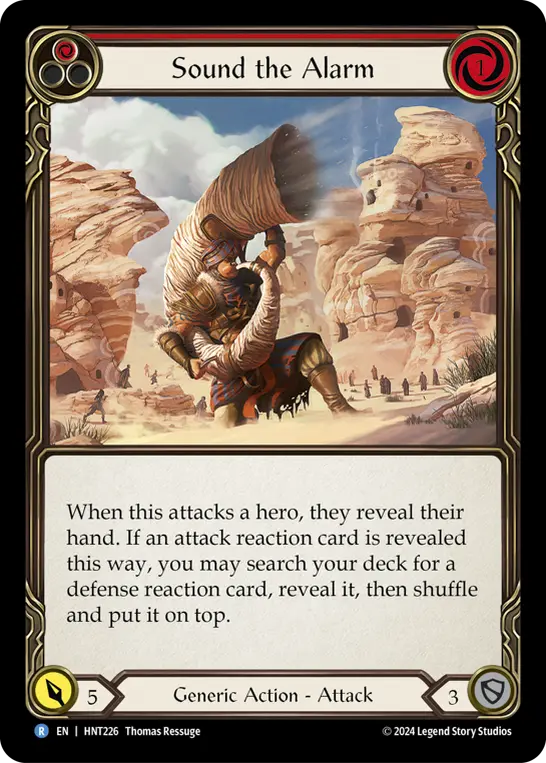 Sound the Alarm (Red) — The Hunted Flesh and Blood card by Thomas Ressuge