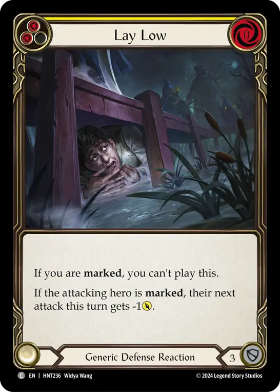 Lay Low — The Hunted Flesh and Blood card by Widya Wang