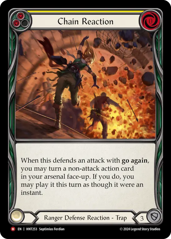 Chain Reaction — The Hunted Flesh and Blood card by Septimius Ferdian