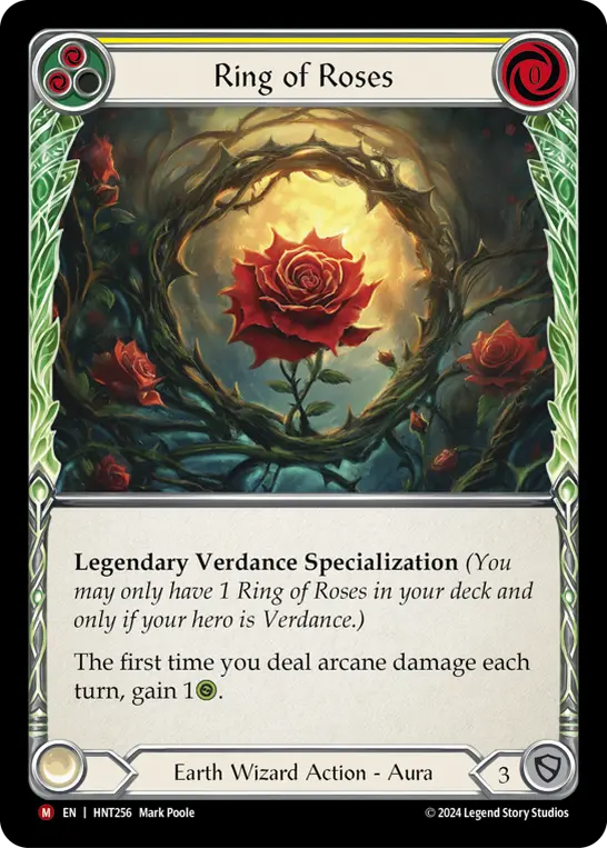 Ring of Roses — The Hunted Flesh and Blood card by Mark Poole