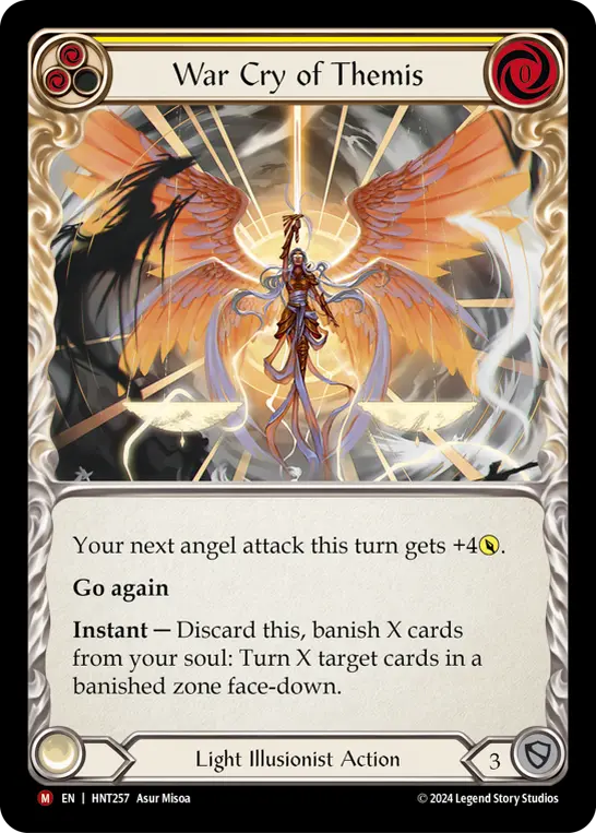 War Cry of Themis — The Hunted Flesh and Blood card by Asur Misoa