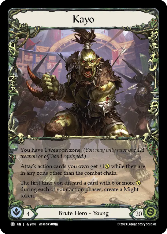 Kayo (Marvel) — Heavy Hitters Flesh and Blood card by Jessada Sutthi