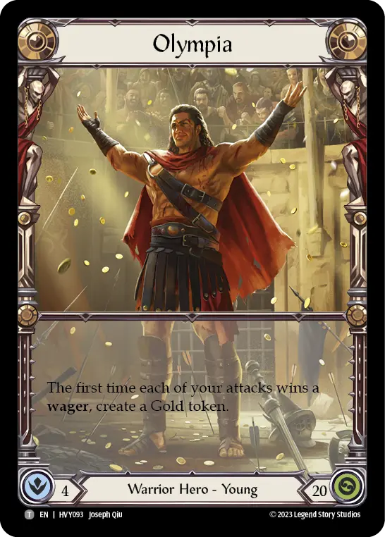 Olympia (Marvel) — Heavy Hitters Flesh and Blood card by Joseph Qiu