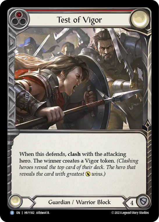 Test of Vigor — Heavy Hitters Flesh and Blood card by Athiwut B.