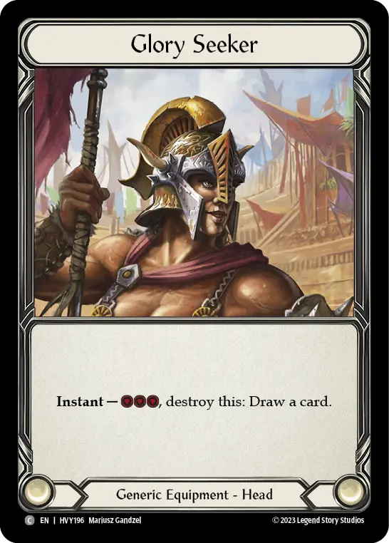 Glory Seeker — Heavy Hitters Flesh and Blood card by Mariusz Gandzel