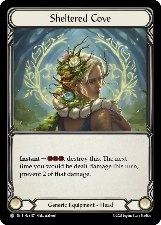 Sheltered Cove — Heavy Hitters Flesh and Blood card by Nikko Wahyudi