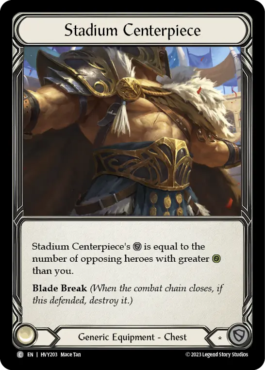 Stadium Centerpiece — Heavy Hitters Flesh and Blood card by Mace Tan