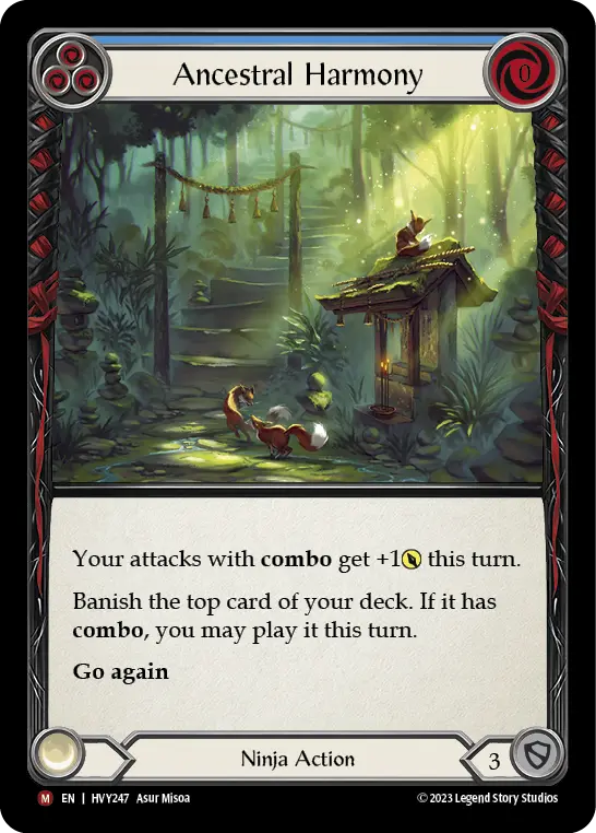 Ancestral Harmony — Heavy Hitters Flesh and Blood card by Asur Misoa