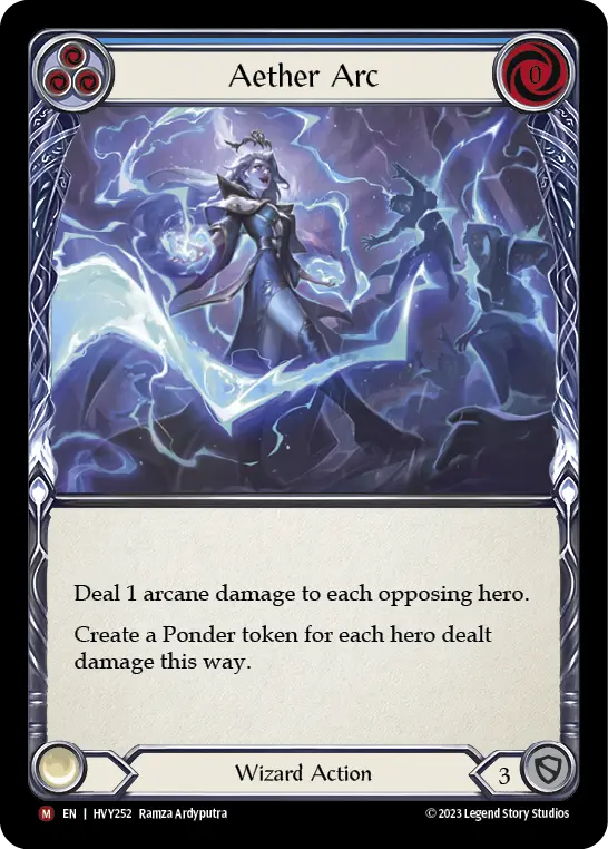 Aether Arc — Heavy Hitters Flesh and Blood card by Ramza Ardyputra