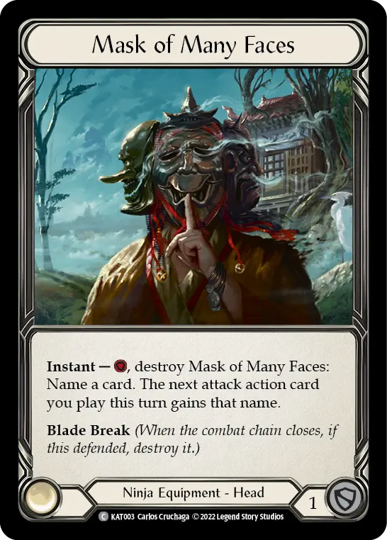 Mask of Many Faces — Flesh and Blood card