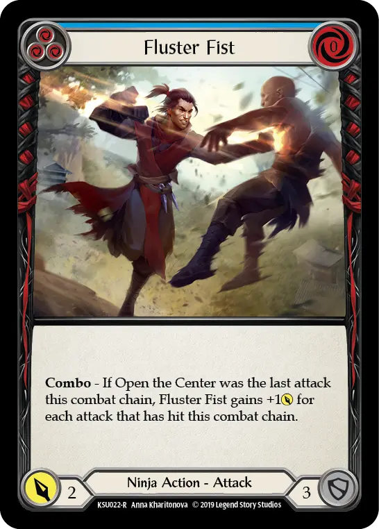Fluster Fist (Blue) — Hero Deck: Katsu
