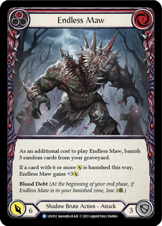 Endless Maw (Red) — Flesh and Blood card