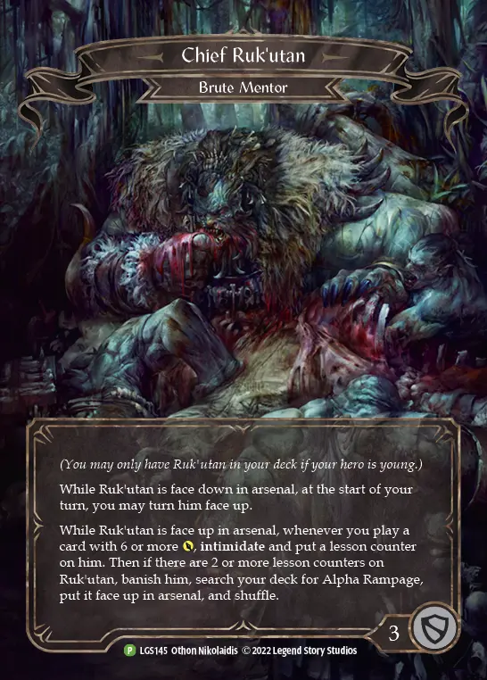 Chief Ruk'utan - LGS145 — Flesh and Blood: Promo Cards Flesh and Blood card by Othon Nikolaidis