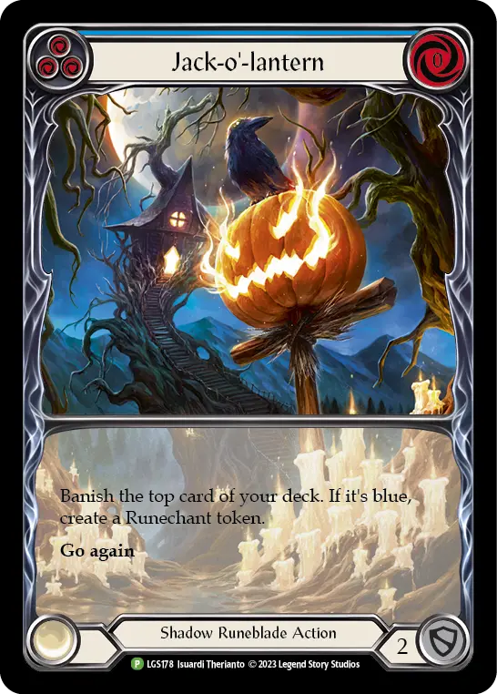 Jack-o'-lantern (Blue) - LGS178 — Flesh and Blood: Promo Cards Flesh and Blood card by Isuardi Therianto