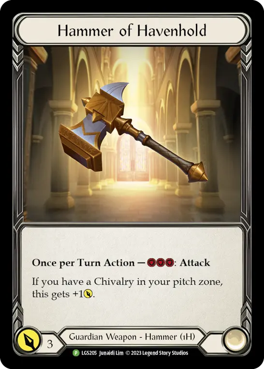 Hammer of Havenhold - LGS205 — Flesh and Blood: Promo Cards Flesh and Blood card by Junaidi Lim