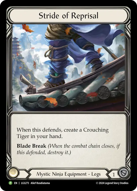 Stride of Reprisal - LGS273 — Part the Mistveil Flesh and Blood card by Alief Rusdiatama