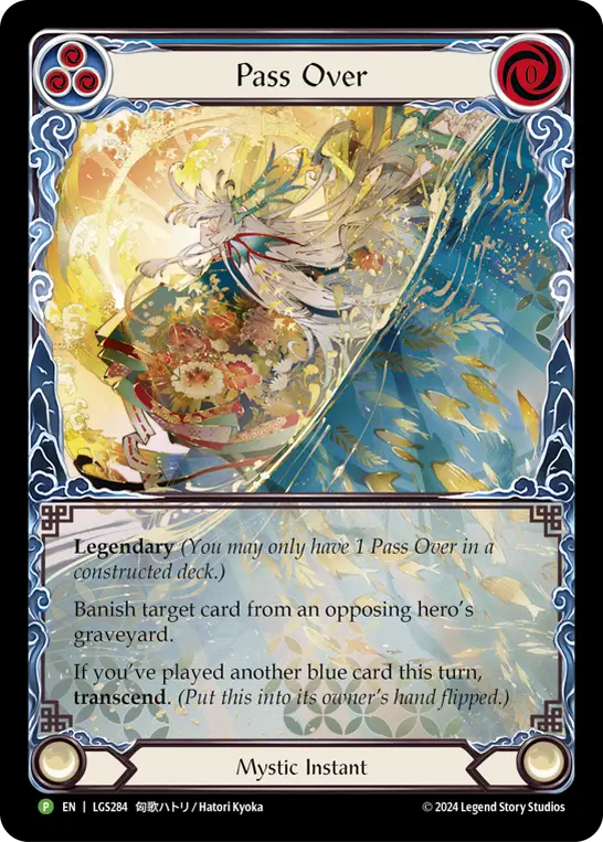 Pass Over // Inner Chi - LGS284 — Flesh and Blood: Promo Cards Flesh and Blood card by Hatori Kyoka