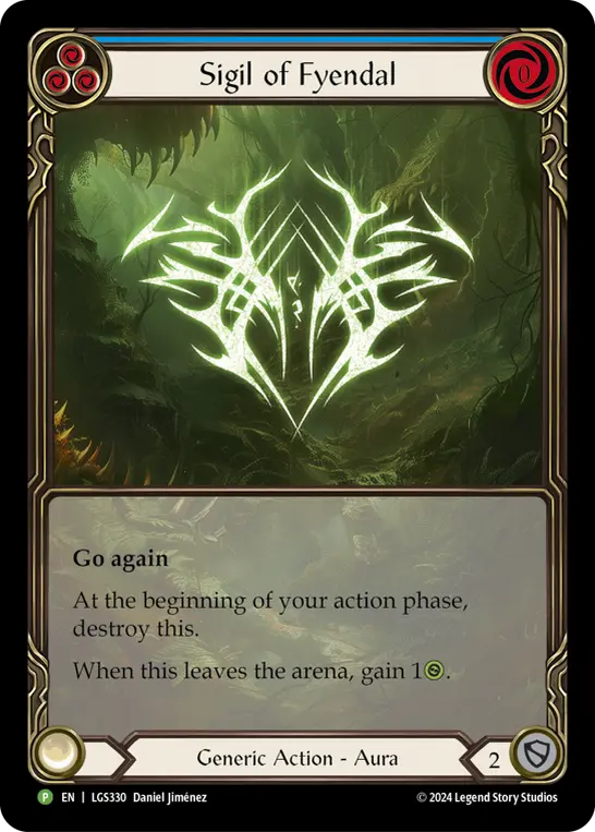 Sigil of Fyendal (Extended Art) - LGS330 — Flesh and Blood: Promo Cards Flesh and Blood card by Daniel Jiménez