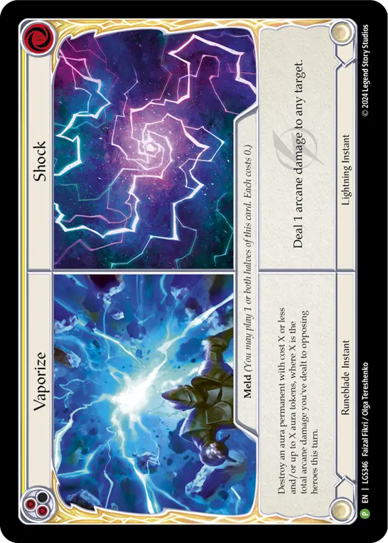Vaporize // Shock - LGS346 — Flesh and Blood: Promo Cards Flesh and Blood card by Faizal Fikri