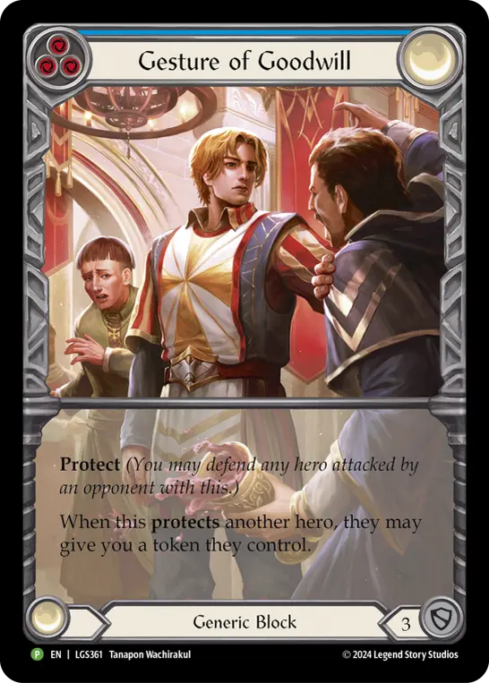 Gesture of Goodwill — LGS Flesh and Blood card by Tanapon Wachirakul