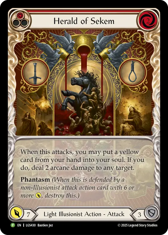 Herald of Sekem - LGS430 (Extended Art) — Flesh and Blood: Promo Cards Flesh and Blood card by Bastien Jez