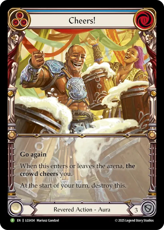 Cheers! - LGS434 — Flesh and Blood: Promo Cards Flesh and Blood card by Mariusz Gandzel