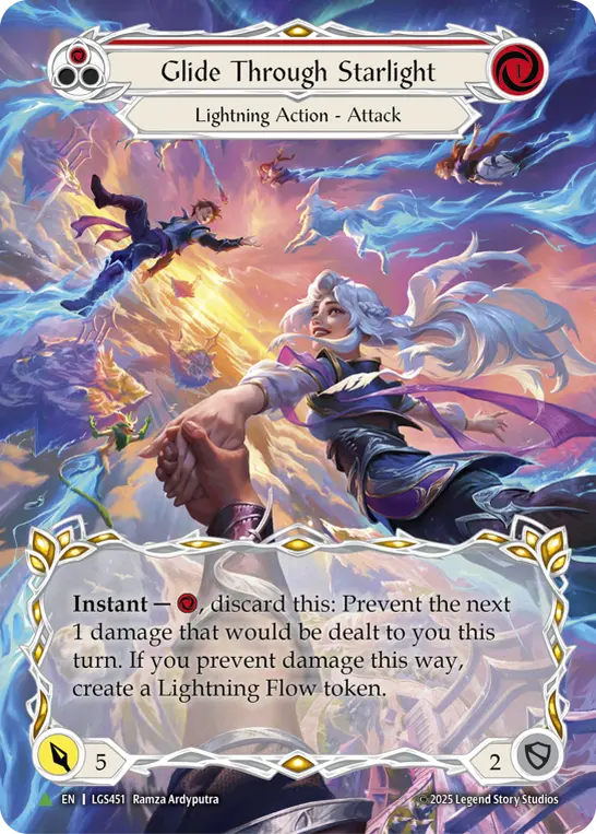 Glide Through Starlight (Red) — Flesh and Blood: Promo Cards Flesh and Blood card by Ramza Ardyputra