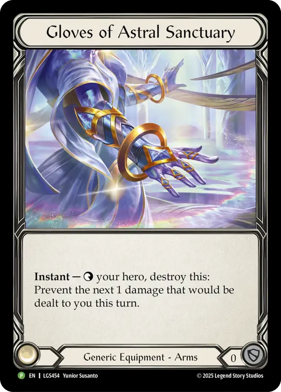 Gloves Of Astral Sanctuary — Flesh and Blood: Promo Cards Flesh and Blood card by Yunior Susanto