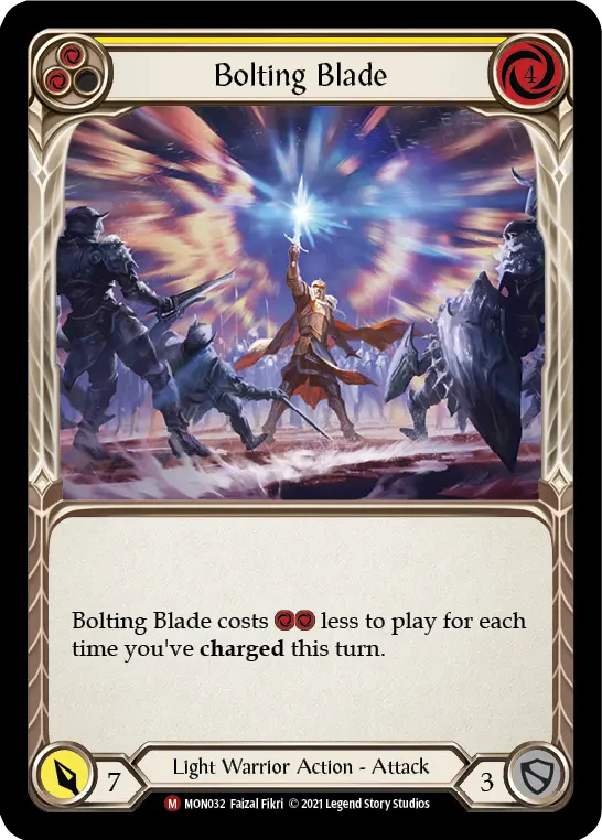 Bolting Blade — Monarch Flesh and Blood card by Faizal Fikri