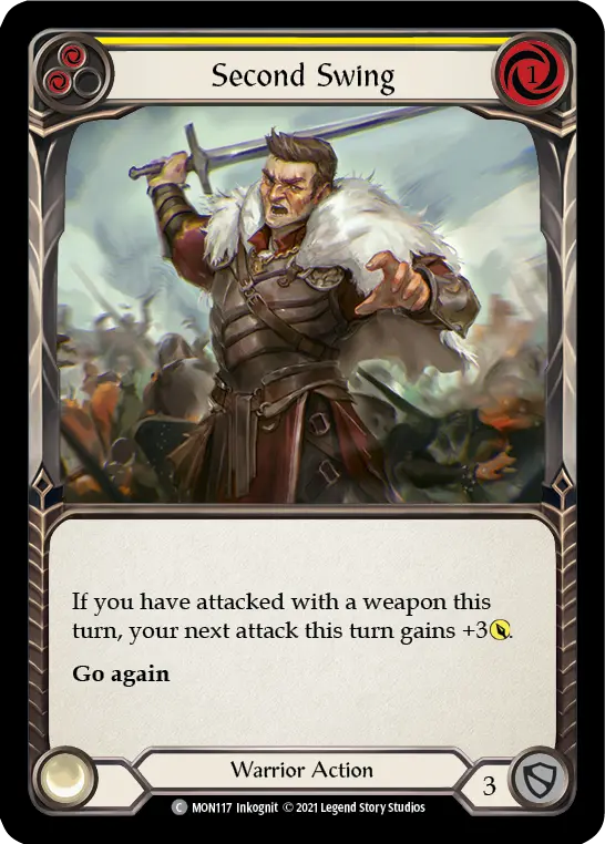 Second Swing (Yellow) — Monarch Flesh and Blood card by Inkognit