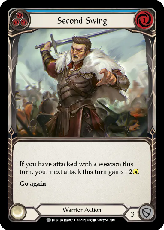 Second Swing (Blue) — Monarch Flesh and Blood card by Inkognit