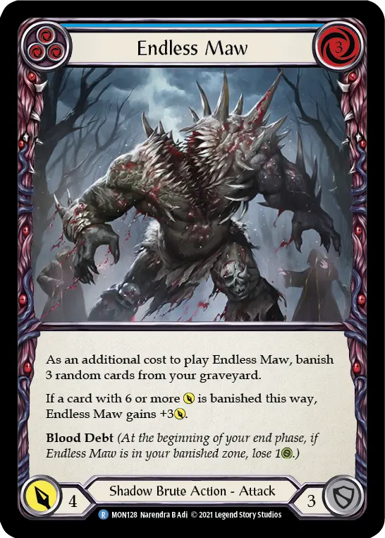 Endless Maw (Blue) — Monarch Flesh and Blood card by Narendra B Adi