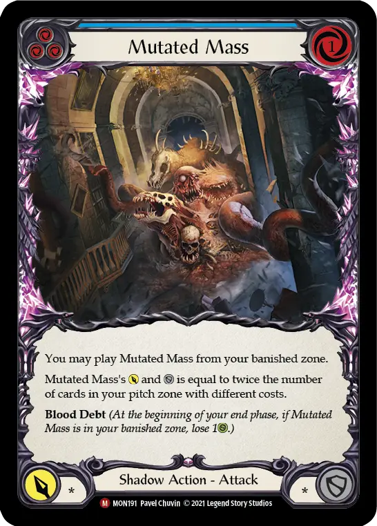 Mutated Mass — Monarch Flesh and Blood card by Pavel Chuvin