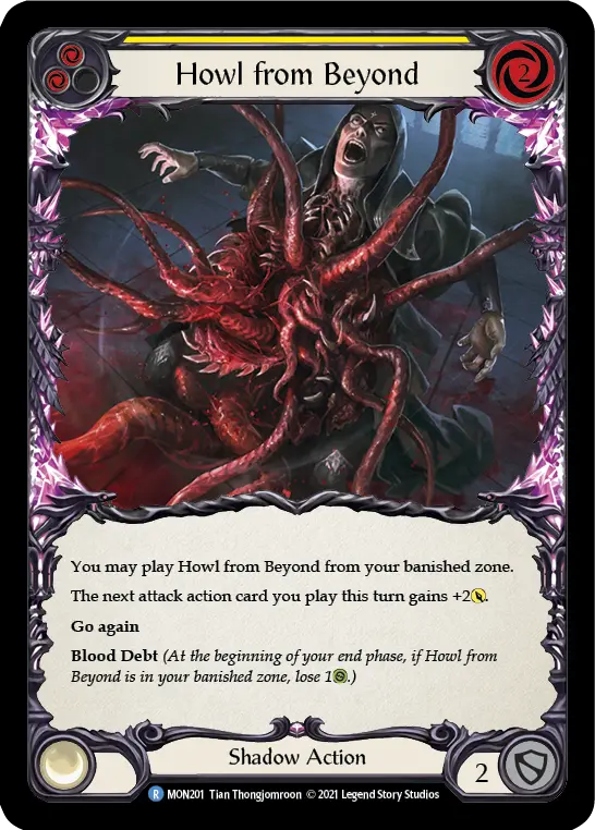 Howl from Beyond (Yellow) — Monarch Flesh and Blood card by Tian Thongjomroon