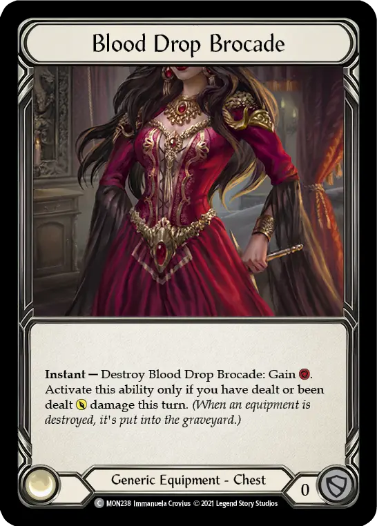 Blood Drop Brocade — Monarch Flesh and Blood card by Immanuela Crovius