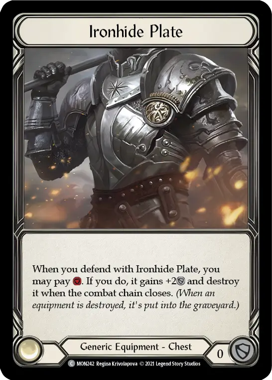 Ironhide Plate — Monarch Flesh and Blood card by Regina Krivolapova