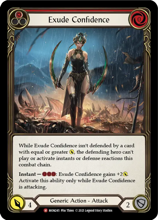 Exude Confidence — Monarch Flesh and Blood card by Phu Thieu
