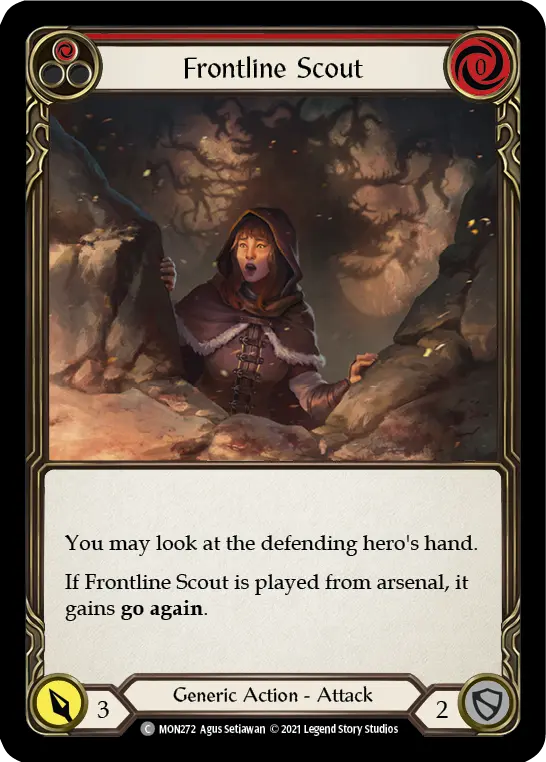 Frontline Scout (Red) — Monarch Flesh and Blood card by Agus Setiawan
